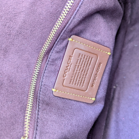 Coach Madison Shoulder Bag - Burgundy - Picture 8 of 10